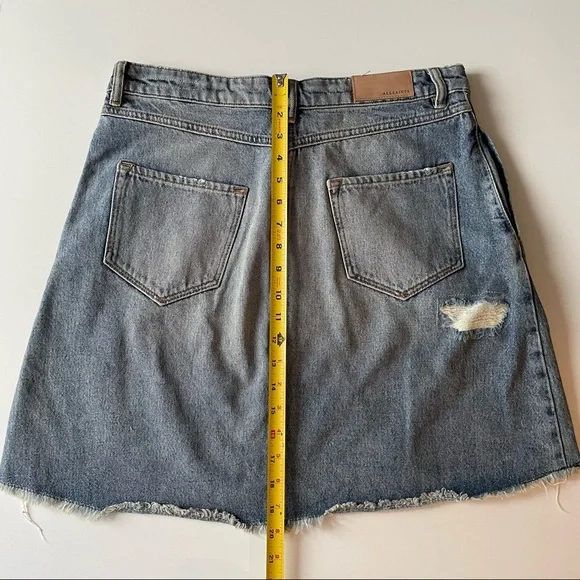All Saints Denim Mini Skirt - Picture 8 of 15